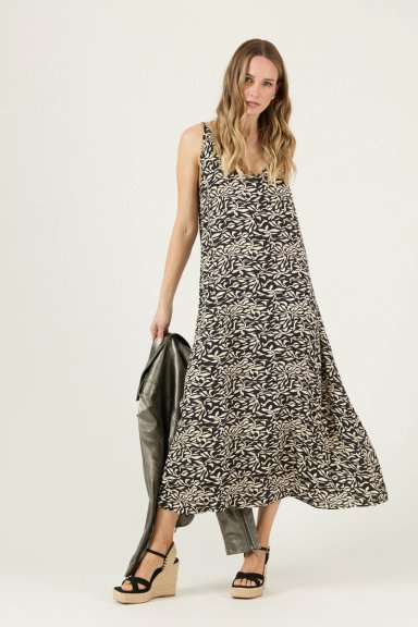VESTIDO ESTAMPADO BLANCO COD 4005245 - 1