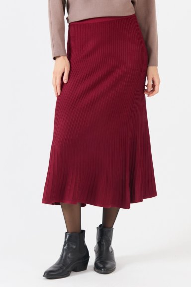 FALDA CON TEXTURA BURDEO COD 5048876 - 2