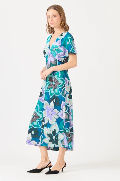 VESTIDO ESTAMPLADO PETROLEO COD 4006056 - 3