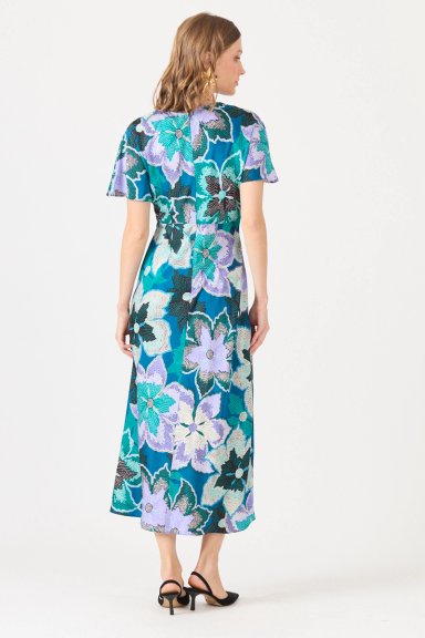 VESTIDO ESTAMPLADO PETROLEO COD 4006056 - 4