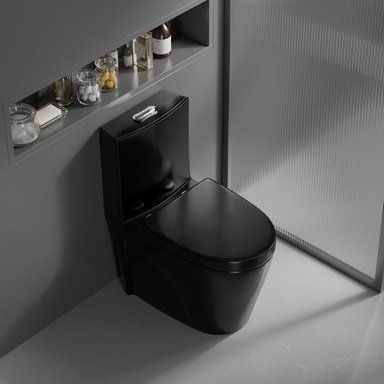 WC JOYTEK ONE PIECE NEGRO CON SELLO ANTIFUGA 30 CM 2007 - 3