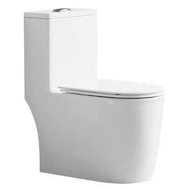 WC ONE PIECE DESIGN 2045 JOYTEK DESCARGA A PISO 30 CM BLANCO - 1