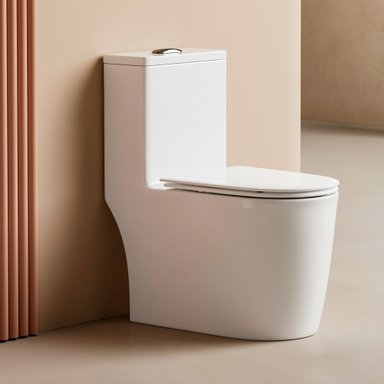 WC ONE PIECE DESIGN 2045 JOYTEK DESCARGA A PISO 30 CM BLANCO - 2
