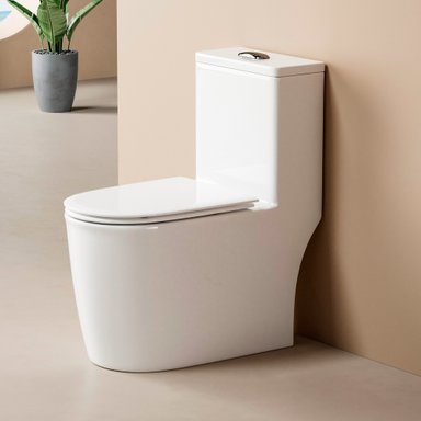 WC ONE PIECE DESIGN 2045 JOYTEK DESCARGA A PISO 30 CM BLANCO - 4