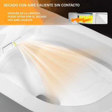 WC INODORO INTELIGENTE APERTURA/CIERRE MANUAL DESCARGA A PISO 30 CM - 7