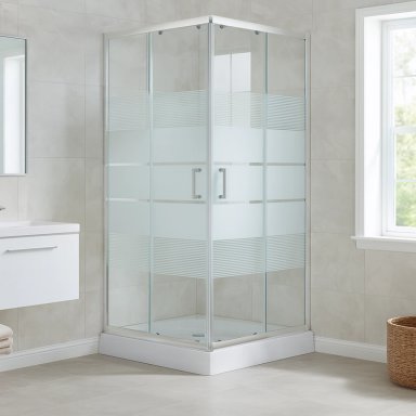 SHOWER DOOR JOYTEK RECTO STYLE BLANCO 80X80X198 CM (INCLUYE RECEPTACULO) - 2