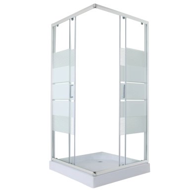 SHOWER DOOR JOYTEK RECTO STYLE BLANCO 80X80X198 CM (INCLUYE RECEPTACULO) - 7