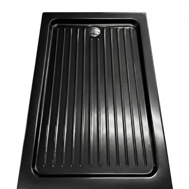 RECEPTACULO PARA DUCHA RECTANGULAR JOYTEK NEGRO 120X80X13 CM - 4
