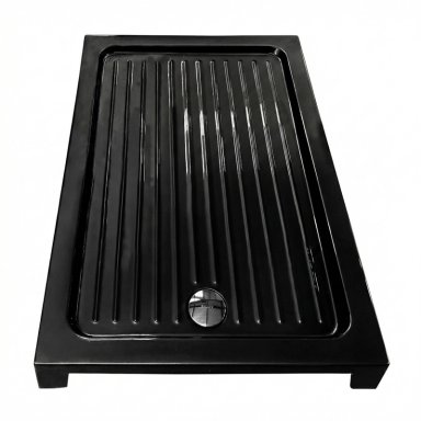 RECEPTACULO PARA DUCHA RECTANGULAR JOYTEK NEGRO 120X80X13 CM - 5