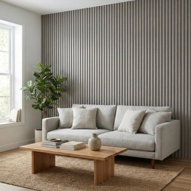 CAJA WALL PANEL PVC GRIS 240X16 CM 3.84 M² (10 PANELES) - 2