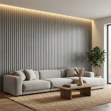 CAJA WALL PANEL PVC GRIS GRAFITO 240X16 CM 3.84 M² (10 PANELES) - 2