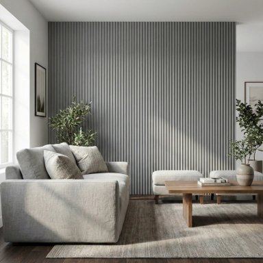 CAJA WALL PANEL PVC GRIS GRAFITO 240X16 CM 3.84 M² (10 PANELES) - 6