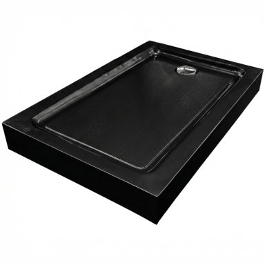 RECEPTACULO PARA DUCHA RECTANGULAR JOYTEK NEGRO 120X80X14 CM - 2