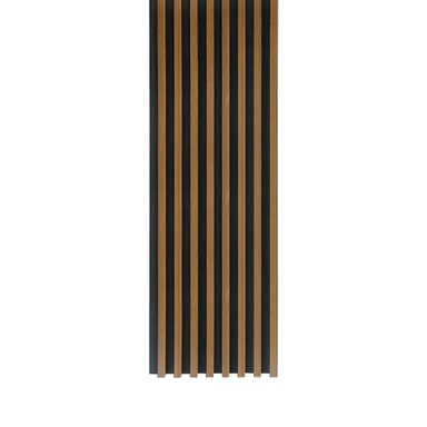 CAJA WALL PANEL PVC BICOLOR NEGRO CAFE  240X16 CM 3.84 M² (10 PANELES) - 1