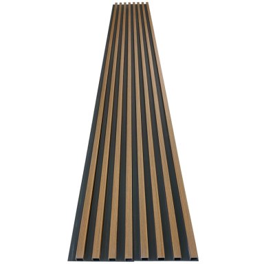 CAJA WALL PANEL PVC BICOLOR NEGRO CAFE  240X16 CM 3.84 M² (10 PANELES) - 6