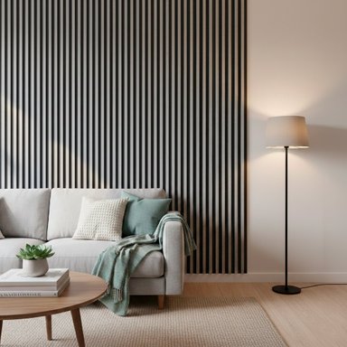 CAJA WALL PANEL PVC BICOLOR NEGRO GRIS 240X16 CM 3.84 M² (10 PANELES) - 3