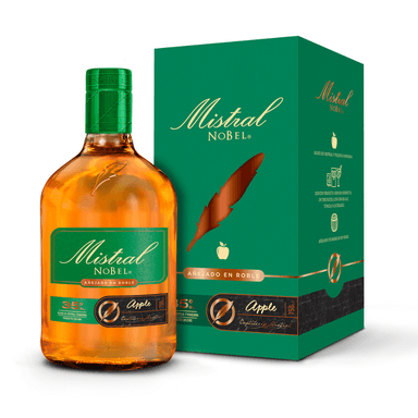PISCO MISTRAL BOTELLA VIDRIO 750 CC NOBEL APPLE 35° - 1