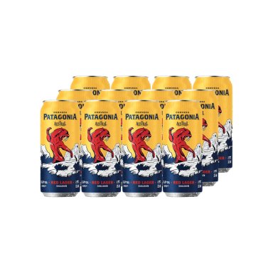 CERVEZA AUSTRAL LAGER LATA 470 CC 12 UN PATAGONIA RED 5° - 1