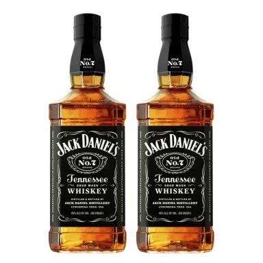 WHISKY JACK DANIEL'S BOTELLA VIDRIO 750 CC 2 UN DANIELS Nº7 40° - 1