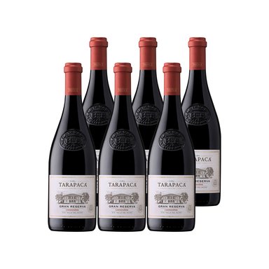 VINO TINTO CARMENERE TARAPACA BOTELLA VIDRIO 750 CC 6 UN TARAPACÁ GRAN RESERVA 14° - 1