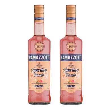LICOR RAMAZZOTTI BOTELLA VIDRIO 700 CC 2 UN APERITIVO ROSATO 15° - 1