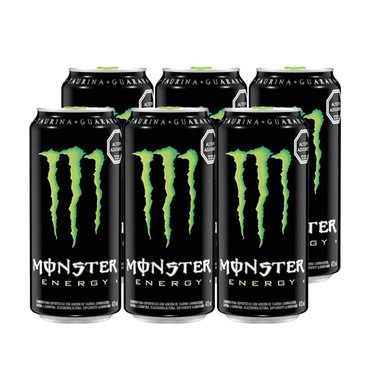 BEBIDA ENERGETICA MONSTER BOTELLA VIDRIO 470 CC 6 UN MONSTERBEBIDA - 1