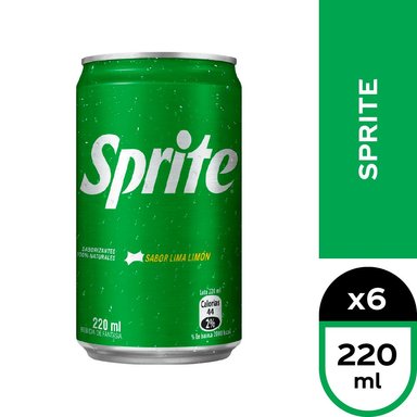 6X BEBIDA SPRITE REGULAR LATA 220CC - 1