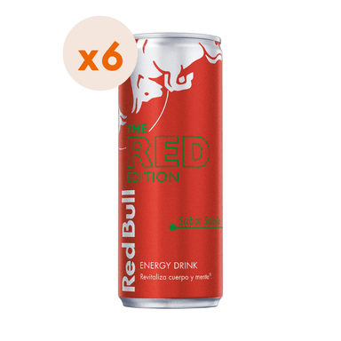 BEBIDA ENERGETICA SANDIA RED BULL BOTELLA VIDRIO 250 CC 6 UN - 2