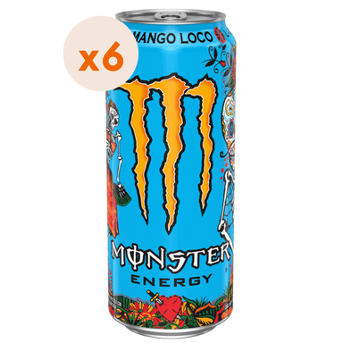 6X BEBIDA ENERGE TICA MONSTER MANGO LOCO 470CC - 2