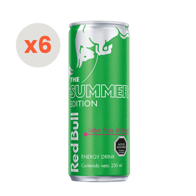 BEBIDA ENERGETICA RED BULL BOTELLA VIDRIO 250 CC 6 UN FRUTA DEL DRAGONBEBIDA DRAGON - 1