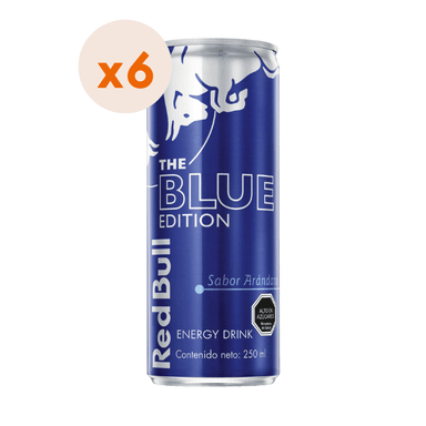 6X BEBIDA ENERGE TICA RED BULL BLUE EDITION 250CC - 2