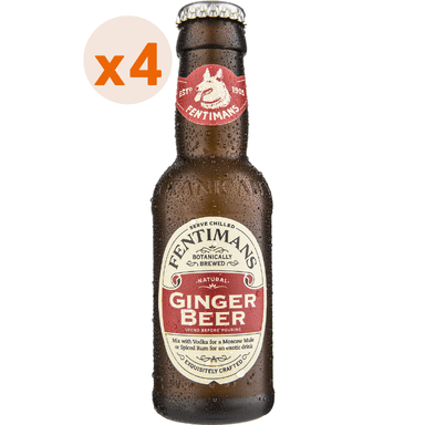 BEBIDAS MIXER GINGER BEER FENTIMANS BOTELLA VIDRIO 200 CC 4 UN - 1
