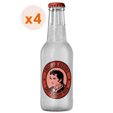 BEBIDAS MIXER GINGER BEER THOMAS HENRY BOTELLA VIDRIO 200 CC 4 UN - 1