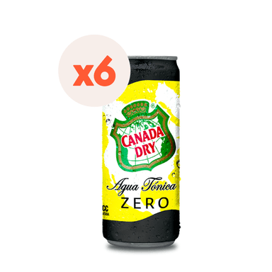 BEBIDAS MIXER CANADA DRY LATA 310 CC 6 UN BEBIDA TONICA ZERO - 1