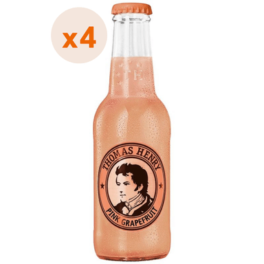 BEBIDAS MIXER THOMAS HENRY BOTELLA VIDRIO 200 CC 4 UN AGUA TONICA PINK GRAPEFRUIT - 1
