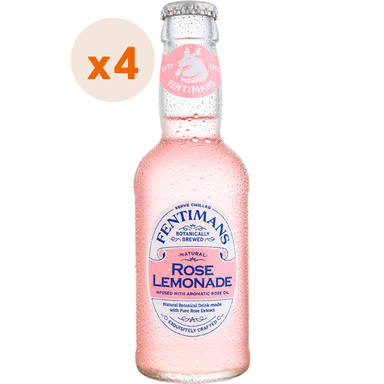 BEBIDAS MIXER FENTIMANS BOTELLA VIDRIO 200 CC 4 UN ROSE LEMONADE - 1