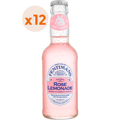 BEBIDAS MIXER FENTIMANS BOTELLA VIDRIO 200 CC 12 UN ROSE LEMONADE - 1