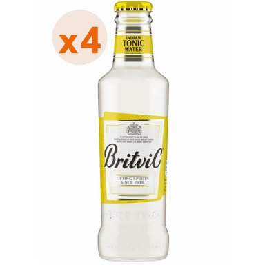 BEBIDAS MIXER BRITVIC BOTELLA VIDRIO 200 CC 4 UN AGUA TONICA - 1
