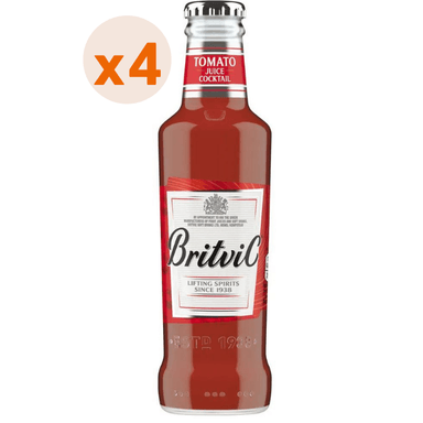 BEBIDAS MIXER BRITVIC BOTELLA VIDRIO 200 CC 4 UN TOMATO JUICE - 1