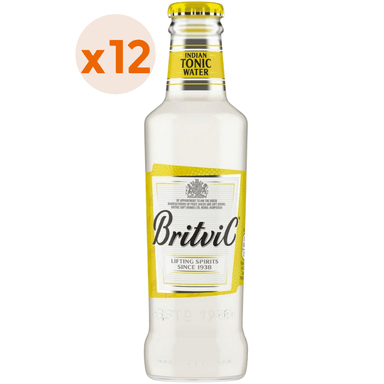 BEBIDAS MIXER BRITVIC BOTELLA VIDRIO 200 CC 12 UN AGUA TONICA - 1