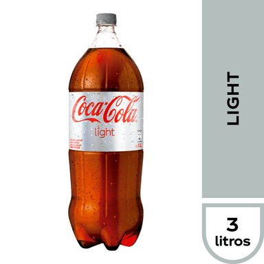 BEBIDAS MIXER COCA-COLA BOTELLA VIDRIO 3000 CC 6 UN BEBIDA COCA COLA LIGHT - 1