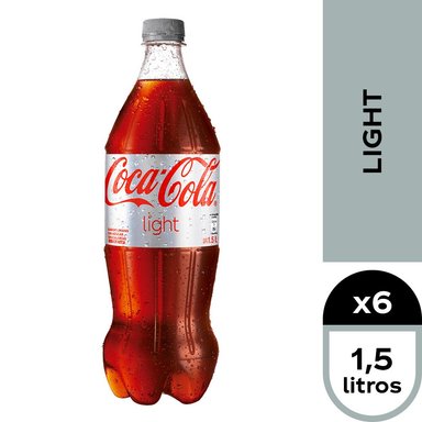 BEBIDAS MIXER COCA-COLA BOTELLA VIDRIO 1500 CC 6 UN BEBIDA COCA COLA LIGHT - 1
