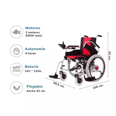 SILLA DE RUEDAS ELÉCTRICA MODELO 108-LA - 6