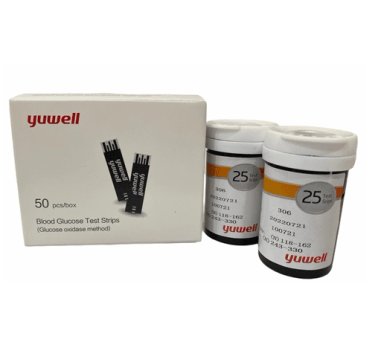 CINTAS REACTIVAS MEDICALTEC TIRAS PARA GLUCÓMETRO YUWELL 582 - 50 UNIDADES - 1