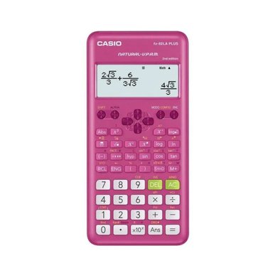 CALCULADORA CASIO ROSADO CIENTÍFICA FX 82 LA PLUS ES PLUS VERSIÓN 2 - 1