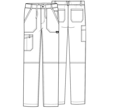 PANTALON CLINICO DE HOMBRE CHEROKEE REVOLUTION WW140 - UNIFORMES CLINICOS - 3