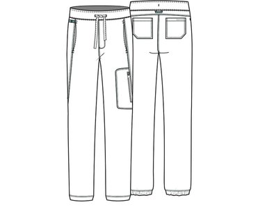 PANTALON CLINICO DE HOMBRE CHEROKEE UNIDAD JOGGER REVOLUTION WW012 - UNIFORMES CLINICOS - 5