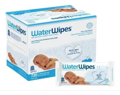 TOALLAS HÚMEDAS WATER WIPES CAJAS 12 UNIDADES - 1