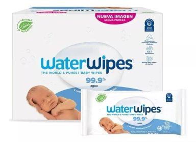 TOALLAS HÚMEDAS WATER WIPES CAJAS 12 UNIDADES - 1