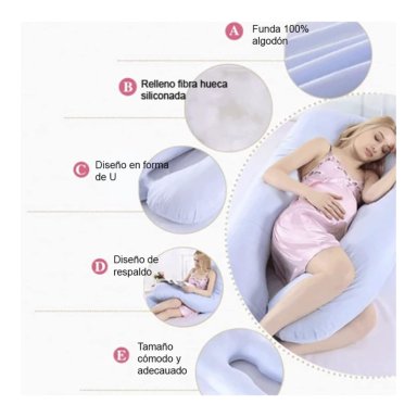 COJÍN ALMOHADA MATERNAL GRIS - 4